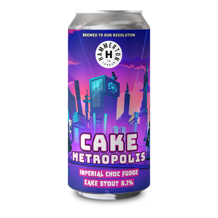 CAKE METROPOLIS - Imperial Choc, Fudge Cake Stout 8.1% (12 x 440ml)